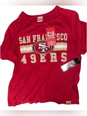 NFL Women’s Red San Francisco 49ers Short Sleeve Tee Size M NWT